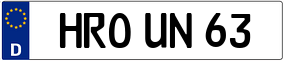 Truck License Plate